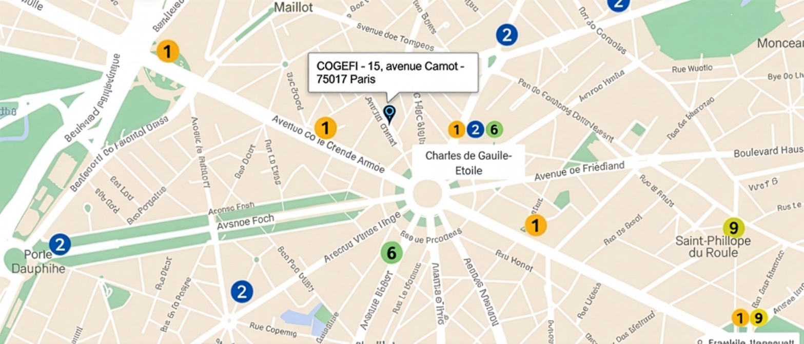 Plan d'accès Cogefi